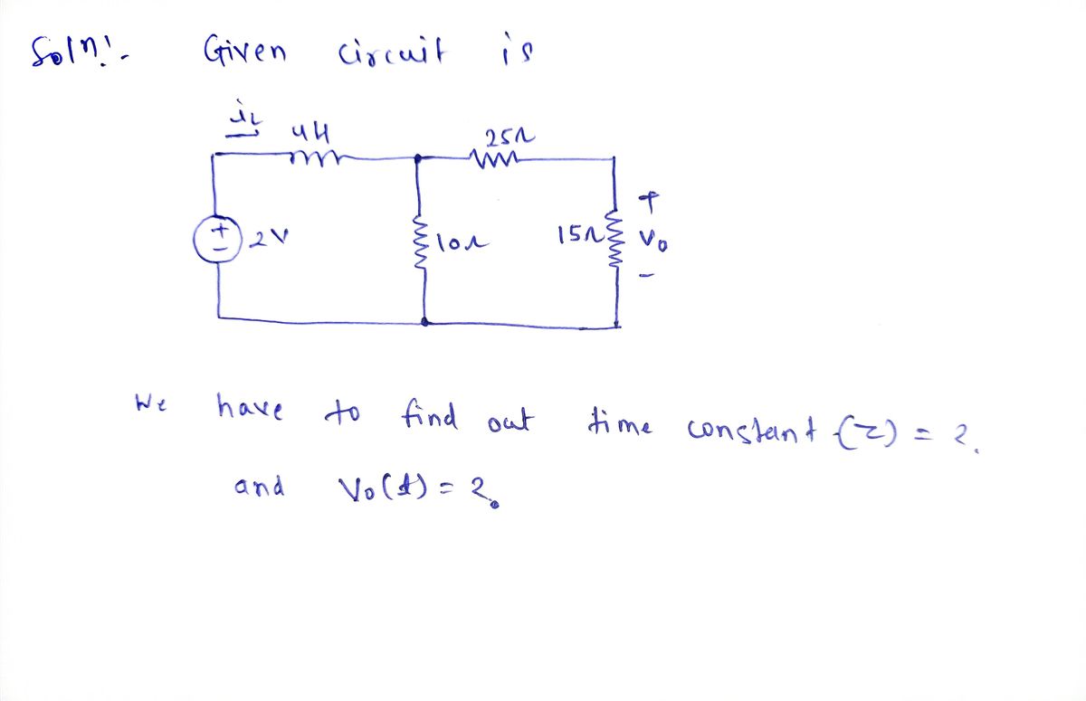 Electrical Engineering homework question answer, step 1, image 1